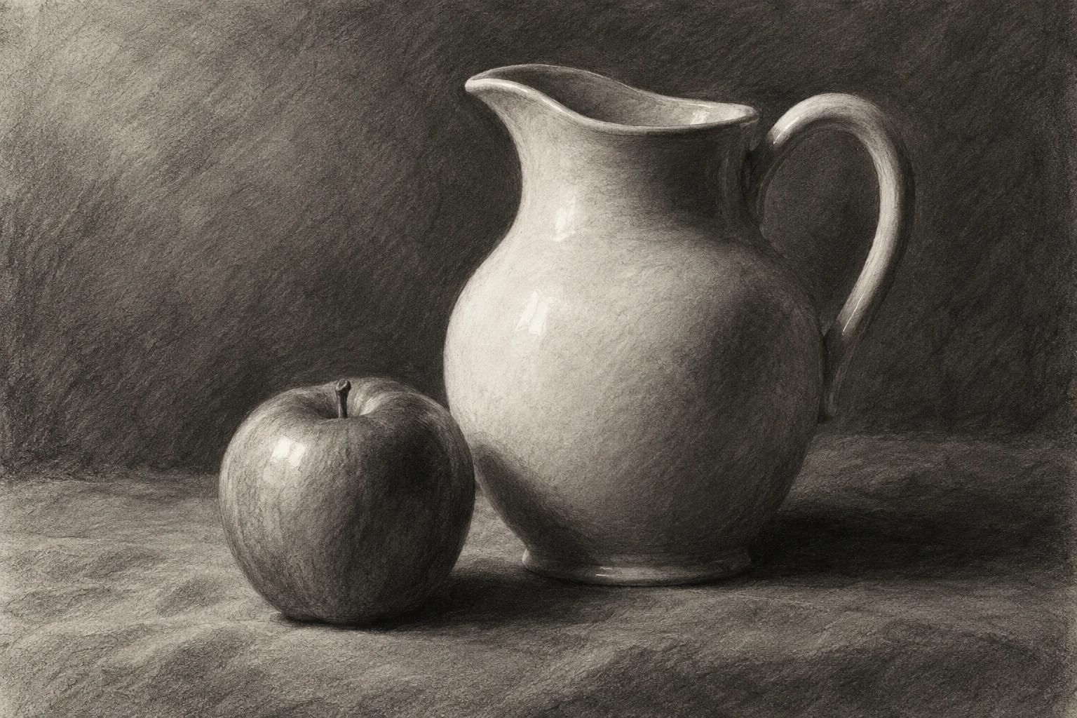 Charcoal Drawing for Beginners: Build Light by Lifting Dark — original illustrative study