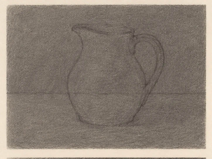 Illustrative stage 1: Prepare a light mid-tone ground