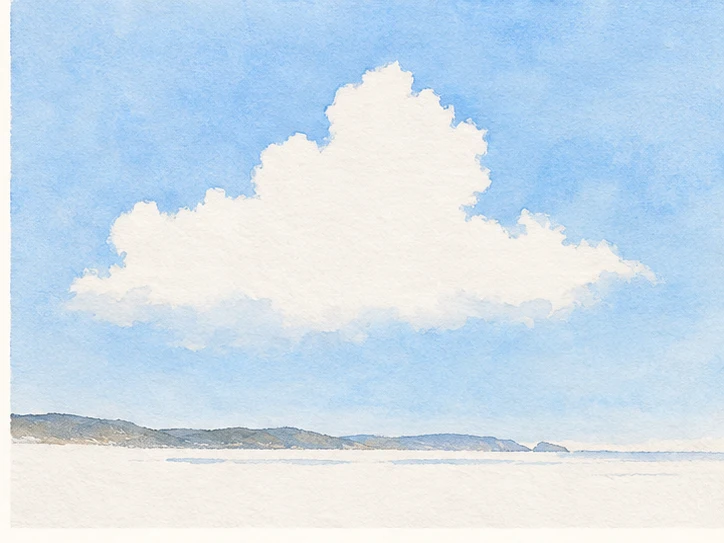 Illustrative stage 2: Reserve light in the sky wash