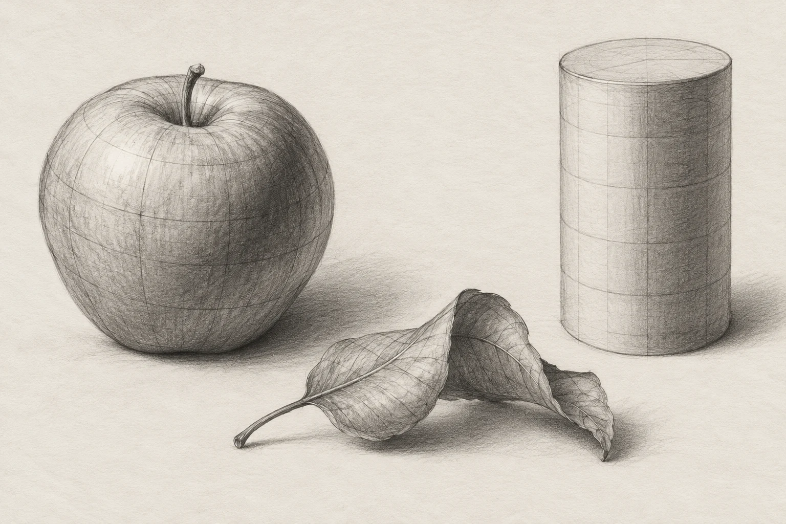 Cross-Contour Drawing: Make Simple Objects Feel Three-Dimensional — original illustrative study