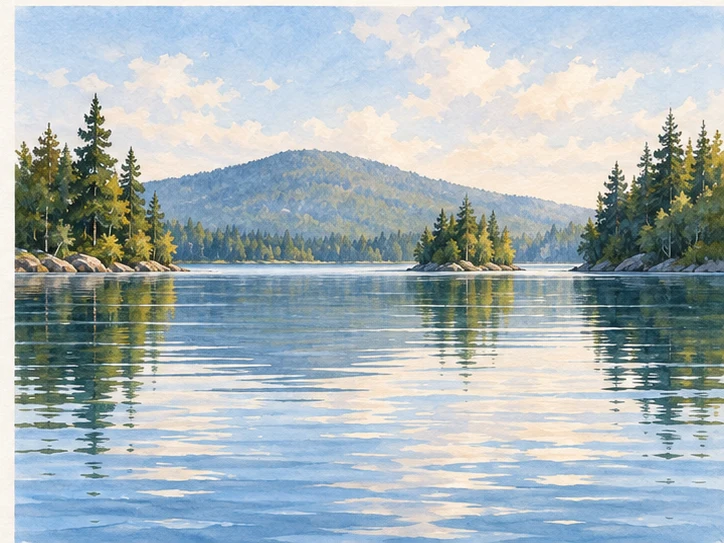Illustrative stage 4: Break reflections with ripples