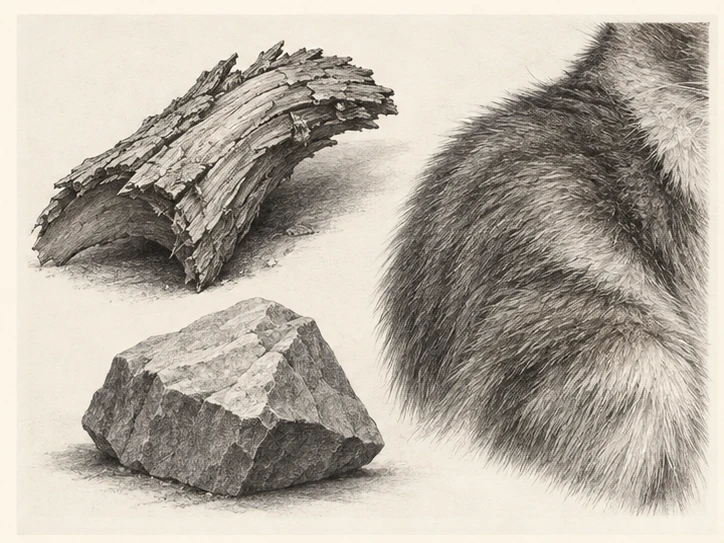 Illustrative stage 4: Refine selected texture